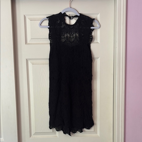 Free People Black Lace Sleeveless Dress - Picture 1 of 3